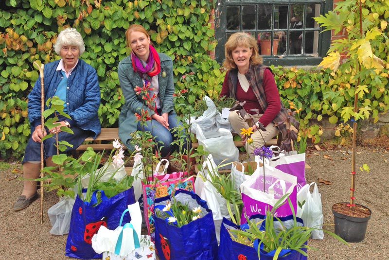 These three ladies, three generations of the one family by the way, must surely have been the best shoppers at the IGPS Plant Sale at Rowallane. What a collection of plants they have going home! It is wonderful to have people such as these supporting the plant sale; great to meet them and to share this great interest in plants. All they have to do now is find places for them in their gardens!